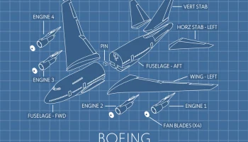 Боинг 747SP - 1:200 1