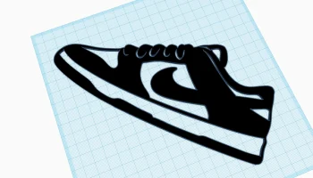 Nike Dunk Panda - настенное искусство 1