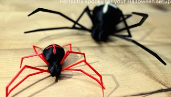 Хэллоуинский паук - модульная 3D-печать (тело, ноги и доп..