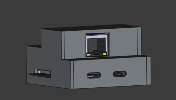Пограничный маршрутизатор ESP32 с чехлом для адаптера Eth..