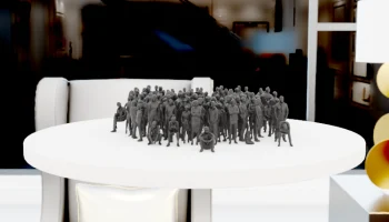 Пакет миниатюрных низкополигональных людей - Часть 1/8 7