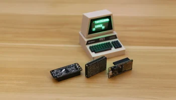 Mini Commodore PET со светодиодной матрицей Charlieplexed... 5