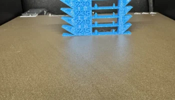 Температурная башня меньшего диапазона PETG...