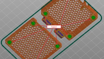 Оранжевый корпус Pi Zero 3 5