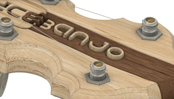 3DP BANJO: 5-струнное горное банджо, распечатанное на 3D-при