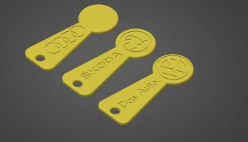 Корзина жетон/монета Audi, Vw, Skoda, Bmw, Kia, Mercedes,...