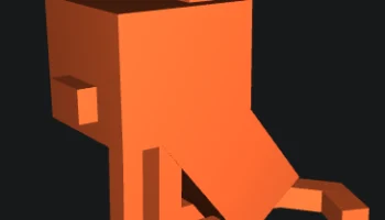низкополигональная кошка