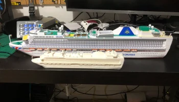 Круизный лайнер P&O Ventura 1:1000, опоры не нужны 2