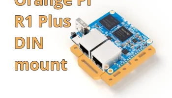 Orange Pi R1 Plus LTS Крепление на DIN-рейку