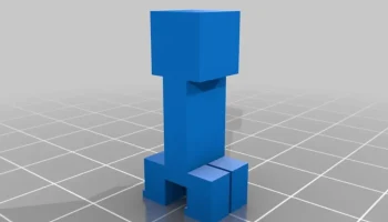 Крипер Майнкрафт из двух частей. 4