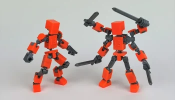 Распечатанная шарнирная фигурка MINI 13............ 4