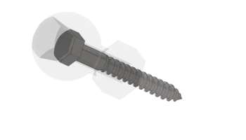 Крепление Ram Mount как Ball для Lag Bolt 3