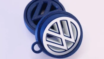 Брелок с логотипом Volkswagen - 3D-дизайн гироскопа... 2