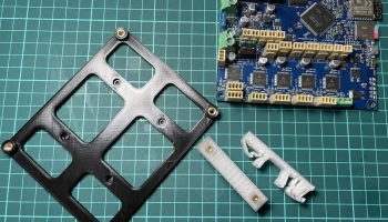 КРЕПЛЕНИЕ DUET 2 WIFI V1.5 + КРЕПЛЕНИЕ НА DIN-РЕЙКУ........