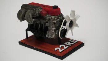MINI Toyota с 4-цилиндровым двигателем 22RE, полная рабоч... 3