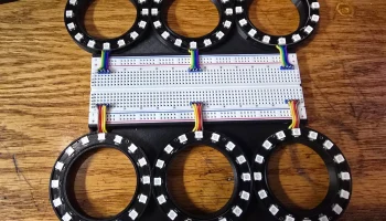 WS2812S Кольцевой держатель пикселей ARGB............ 1
