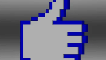 8-битный палец вверх/лайк 1