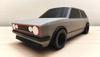 Низкополигональная VW GTI Mk1 1
