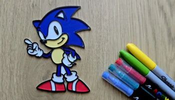 Sonic The Hedgehog DIY Раскраска Ремесло Рисование Весело..