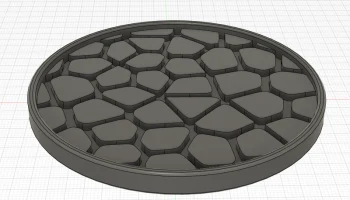 Voronoi Pebble Coaster Настольный держатель для кружки За... 1