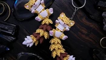Пушистый хвост Cute Flexi Baby Cheetah - шарнирная игрушк...