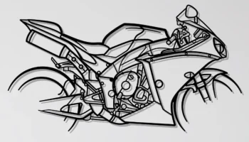 Настенное искусство Yamaha YZF-R1 SuperBike...