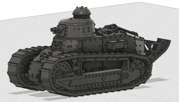 Танк Renault FT-17 времен Первой мировой войны......