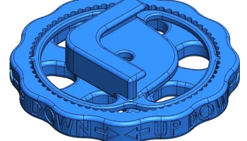 Ender 3 S1/S1 pro - ручка уровня с фиксатором, диаметр 60..