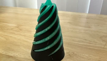 Спиральный сквозной конус - легко распечатать!...... 3