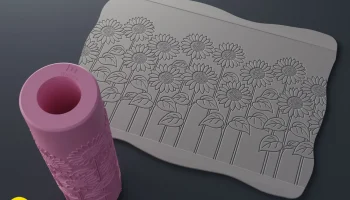 Текстурные валики - Весна #11 Подсолнух........ 4