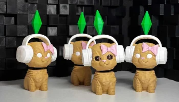Мем The Sims Cat (с прыгающей головой) 1