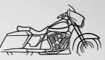 Настенное искусство Harley-Davidson Street Glide...