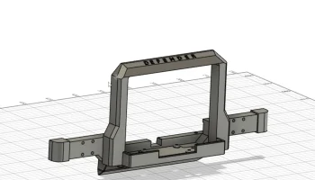 Передний бампер с креплением для лебедки Warn 1:8 для 3DSets 1