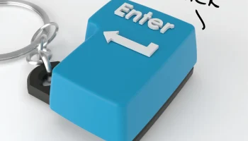Кнопка непоседа на брелке - Enter