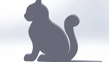 Книжная подставка Кот