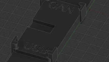 Ремикс MKS CANable Pro для крепления на DIN-рейку........