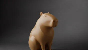 Современная фигурка капибары