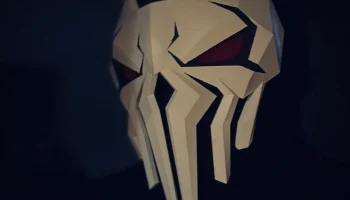 Каратель 2099 Маска в стиле Marvel Rivals 2