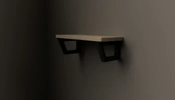 Настенный кронштейн для стеллажей, напечатанный на 3D-при... 6