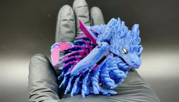Sea Dragon - шарнирный - печать на месте - гибкий - без п... 2