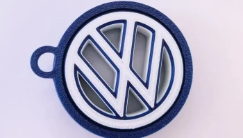 Брелок с логотипом Volkswagen - 3D-дизайн гироскопа...