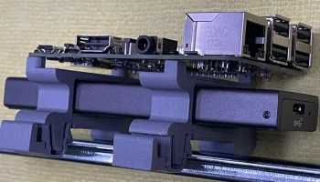 Крепление DIN для Raspberry Pi и Sabrent SSD