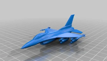 F-16 Боевой сокол с подставкой