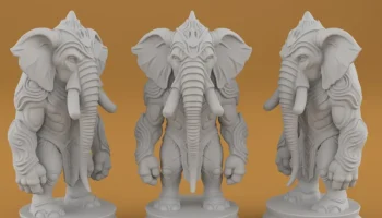 Органические шахматы STL Художественный дизайн для 3D-печ... 8