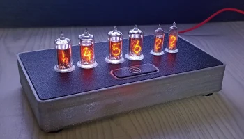 Часы Nixie LC-531 и IN-16 с будильником 1