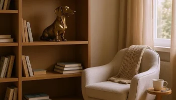 Минималистская современная фигурка таксы, скульптура... 4