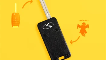 Ключ KIA с RFID-брелком иммобилайзера............