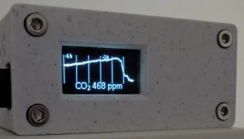 Компактный датчик CO2 с OLED-дисплеем........