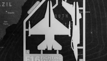 Карточка набора F16 "Боевой сокол" 1