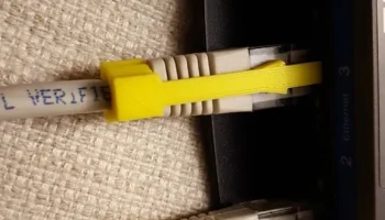 Ремонт зажима кабеля Ethernet RJ45 4